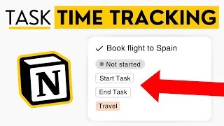 Add Time Tracking To Your Notion ToDo List  Template [upl. by Enyleuqcaj]