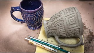 Finishing and Carving the Pinch Cups Ceramics II [upl. by Halimak284]