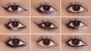 How To 9 Different Eyeliner Styles in LOWER LASH LINE  Easy Beginner Friendly Tutorial [upl. by Nimrac961]