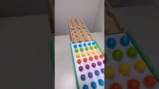 marble Run Race ASMR 82 Wooden Wave Course Colorful Marbles marblerun marblerunrace asmr [upl. by Aserej]