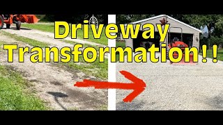 How to repair an old gravel driveway [upl. by Bronez639]