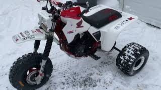 My 1986 Honda ATC 350x MX build updatewalk around [upl. by Airrehs]