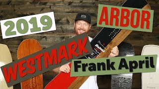 2019 Arbor Westmark Frank April Edition Snowboard Review [upl. by Sivrahc]