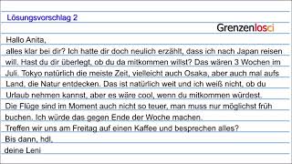 Goethe Zertifkat B1 Schreiben Teil 1 bis 3 [upl. by Reisch]