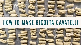 How to Make Ricotta Cavatelli  Cara Di Falco  Caras Cucina [upl. by Daniala]