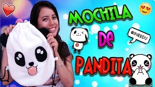 DIY Mochila de Pandita Kawaii [upl. by Neyuh448]