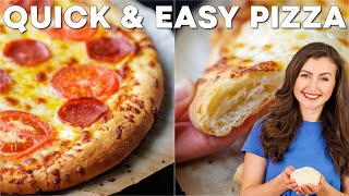 Easy Pizza Dough Tutorial From Scratch in Under 2 Hours [upl. by Ecirtnahs]