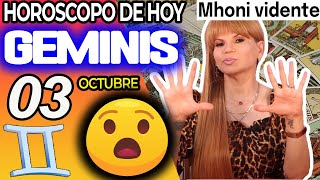 OJOOO 👀👁 TE VAS A CAER DE LA SILLA CON ESTOOO 🪑 Geminis ♊ MONHI 🔮 Horoscopo De Hoy 3 De Octubre 2024 [upl. by Lavicrep38]