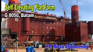 PT Micro Engineering Project Self Elefating Platform G 8050 Batam [upl. by Osicran939]