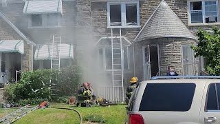 Philadaphia 3100 Glenview WORKING Dwelling Fire [upl. by Tarra676]