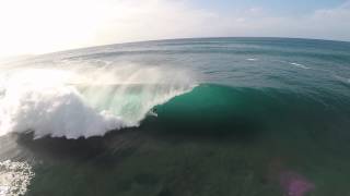 Kelly Slater at Pipeline GoPro Helicopter Angle [upl. by Celeste]