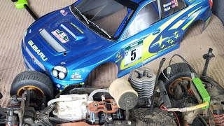 HPI Suburu impreza wr8 Nitro G30 rallying around the yard [upl. by Niad]