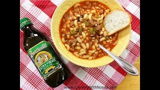 Pasta e Fagioli Soup with Sausage Rossellas Cooking with Nonna [upl. by Ardys]