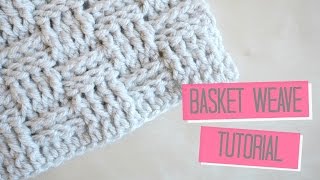 CROCHET Basket weave tutorial  Bella Coco [upl. by Alys]