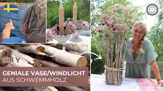 DIY XXL Vase aus SCHWEMMHOLZ [upl. by Oralia]