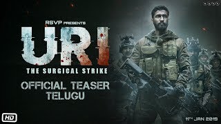 URI  Official Telugu Teaser  Vicky Kaushal  Yami Gautam  Aditya Dhar  11th Jan 2019 [upl. by Ramraj]