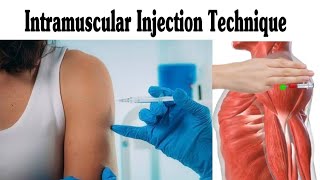 Intramuscular IM Injection Technique On Deltoid [upl. by Kori925]