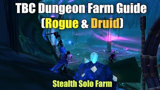 TBC Stealth Dungeon Gold Farm Guide Rogue amp Druid [upl. by Dias]