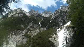 Karwendel Gebirge Abstieg aus 1519m 4K 180° [upl. by Durwood390]