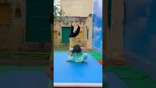 Timing ka khel😱 gymnast acrobatics action stunt couplegoals viralshort diveroll [upl. by Oruhtra]