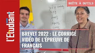 Brevet 2022  le corrigé vidéo de lépreuve de français [upl. by Anegroeg412]