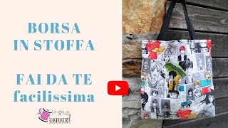 Borsa in stoffa fai da te videotutorial di cucito creativo per principianti e appassionati [upl. by Jaal]