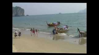 Thailand  Krabi  Zur Ao Nang Beach [upl. by Belac]