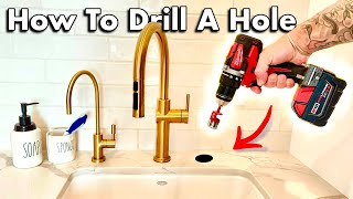 How to Drill Holes into Quartz amp Granite Counter [upl. by Domash]