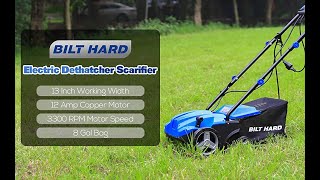 BILT HARD Dethatcher Scarifier Electric Powered [upl. by Edette744]