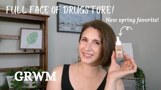 FULL face of drugstore makeup GRWM [upl. by Ronda]