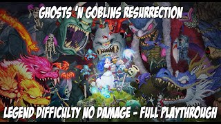 Ghosts n Goblins Resurrection  Legend Difficulty No Damage  Full Playthrough [upl. by Nagoh]