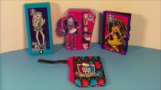 2013 MONSTER HIGH SET OF 4 McDONALDS HAPPY MEAL COLLECTION VIDEO REVIEW [upl. by Averill]