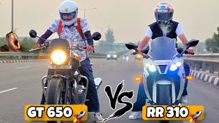 CONTINENTAL GT 650 🚀 VS BMW G310 RR DRAG RACE 🔥 [upl. by Riggins]