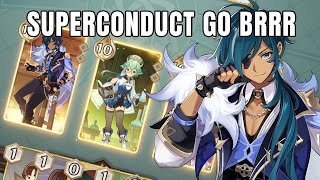 Kaeya Superconduct Is Pretty Strong  Genshin TCG [upl. by Ludwog]