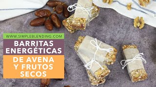 BARRITAS ENERGÉTICAS DE AVENA Y FRUTOS SECOS  Cómo hacer barritas energéticas  Barritas de avena [upl. by Arihsa353]