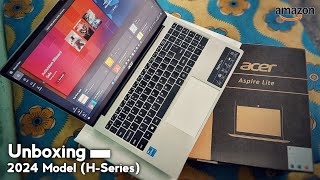 Acer Aspire Lite 12th Gen Intel Core i512450H Thin and Light Laptop Unboxing [upl. by Eanel]