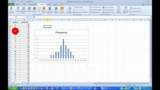 How To Plot a Normal Frequency Distribution Histogram in Excel 2010 [upl. by Riatsala726]