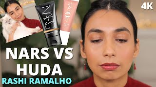 NARS Tinted Moisturiser VS Huda Beauty GloWish Skin Tint  8 Hour Wear Test amp Review [upl. by Reeva]