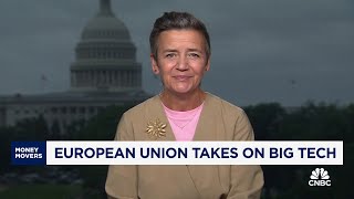 EUs Vestager on Apple Google fines [upl. by Noguchi]