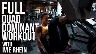 Complete Quad Focused Leg Day for HUGE Quads with Ivie Rhein and Hypertrophy Coach Joe Bennett [upl. by Aruam]