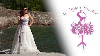 PUB  Robe de mariée  LE JUPON POUDRÉ [upl. by Ramonda]