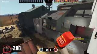 TF2 Bottleknight trimps into BLU battlements Taunts then Killbinds [upl. by Ellon]