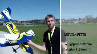 First flight RC Pitts Devil Ready to fly Set [upl. by Ahsika474]