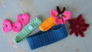 How to crochet a basic headband or hairband easy [upl. by Dusty]