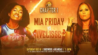 Ivelisse vs Mia Friday 121623  LIT Wrestling [upl. by Lalittah]