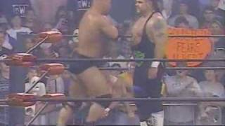 WCW Nitro February 16th 1998 Goldberg vs Hugh Morrus [upl. by Clothilde]