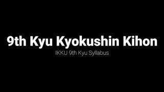 IKKU 9th Kyu Red Belt Syllabus  Kyokushin Syllabus Kihon [upl. by Enyleuqcaj]