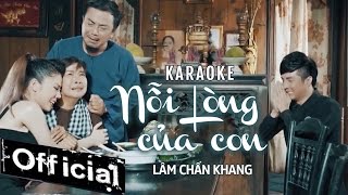 Karaoke  Nỗi Lòng Của Con  Lâm Chấn Khang [upl. by Ahsener]