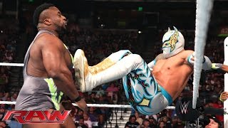 The Lucha Dragons vs The New Day Raw April 6 2015 [upl. by Goldstein]