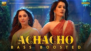 Achacho  BASS BOOSTED AUDIO  Aranmanai 4  Tamannaah  Raashii Khanna  Hiphop Tamizha [upl. by Enilegnave829]